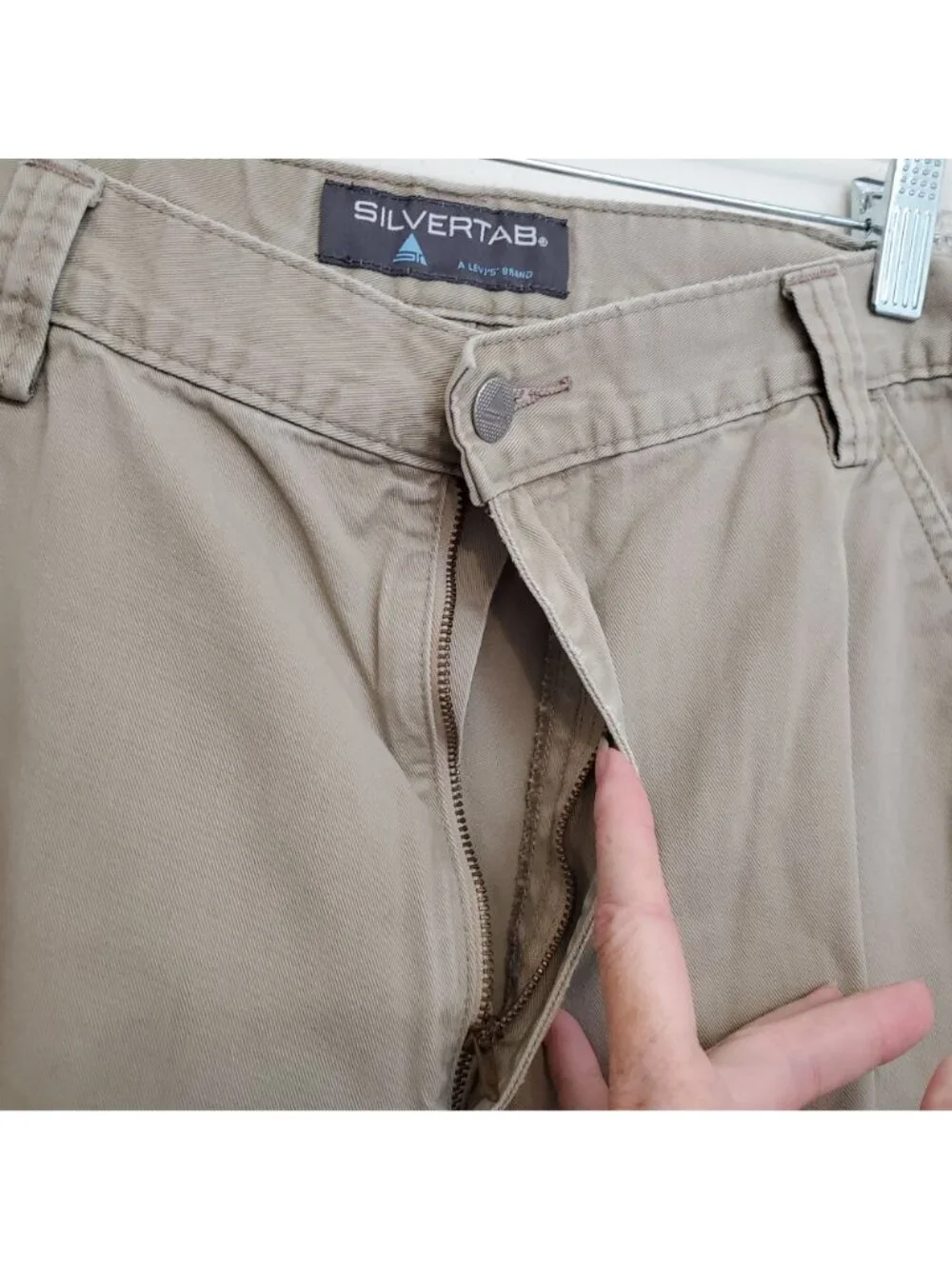 Levi's 90's Silvertab khaki colored cargo shorts